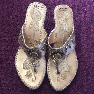 Indian Sandals in Gold...